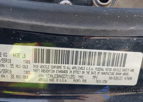 2016 Jeep Compass Sport Se из США, поврежденный, VIN 1C4NJCBAXGD711251